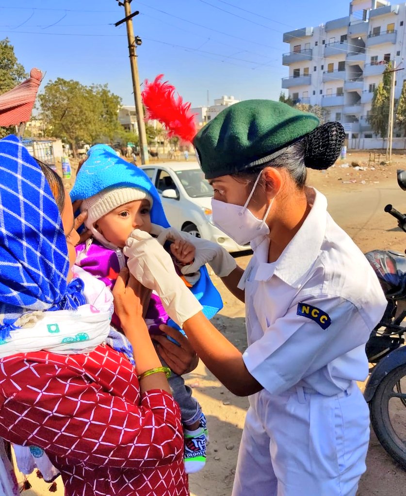 राष्ट्रीय पोलियो टीकाकरण अभियान की देशभर में शुरुआत; पांच वर्ष से कम उम्र के लगभग 89 लाख बच्चोंकोपोलियोकी दवा पिलाई गई