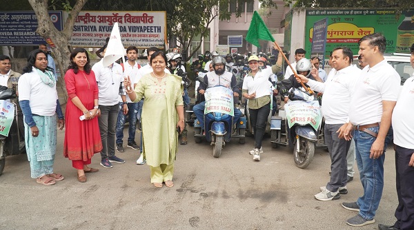 ‘आयुर्वेद फॉर वन हेल्थ’ के वैश्विक संदेश के साथ हुआ देशव्यापी बाइकर्स रैली का सफल आयोजन